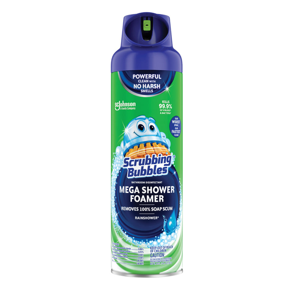 Scrubbing Bubbles® 70589 Mega Shower Foamer, 20 oz, Aerosol Can, Liquid, Pleasant