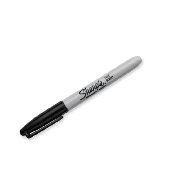 Sharpie® 30162PP Permanent Marker, Fine Tip, Black, Plastic