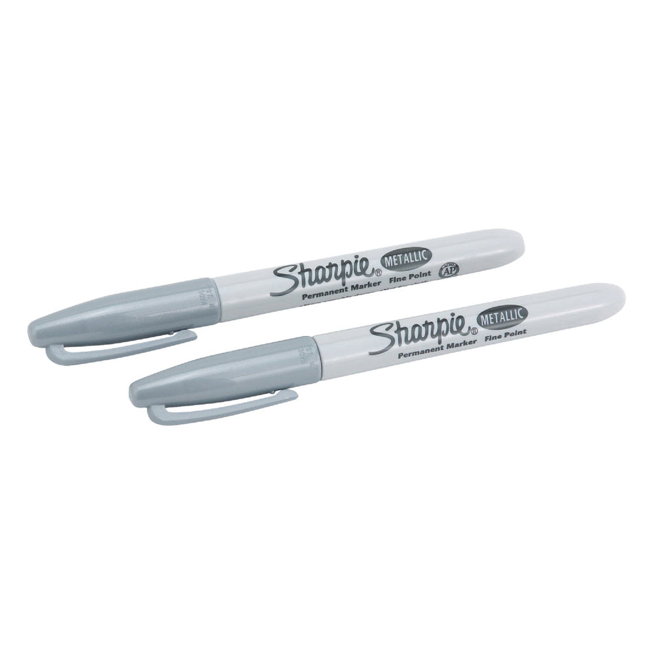 Sharpie® 39108-SH Permanent Marker, Fine Tip, Metallic Silver Ink