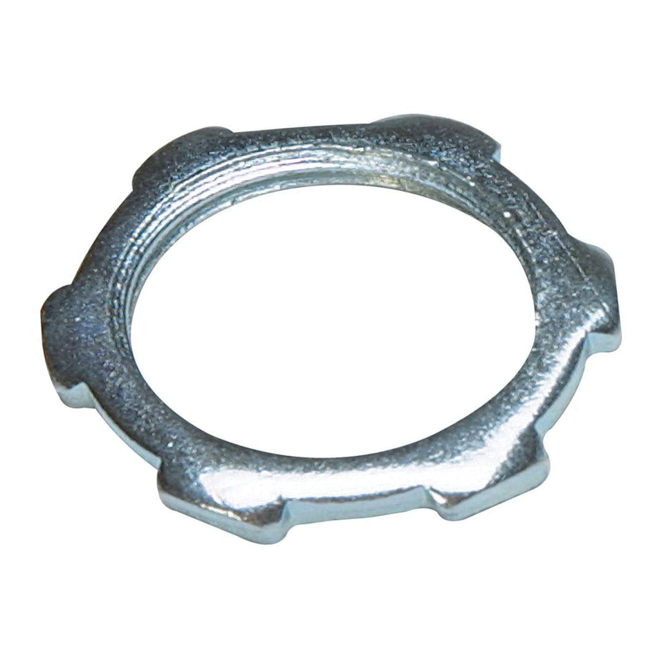 Sigma® 47103 Conduit Locknut, 1 in Trade, For Use With: Rigid Conduits, IMC and other Threaded Connectors, Steel