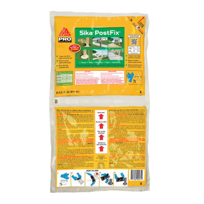 Sika® PostFix® 483503 Fence Post Mix, 33 oz, Pouch, Light Green, 0.7 cu-ft Coverage Area