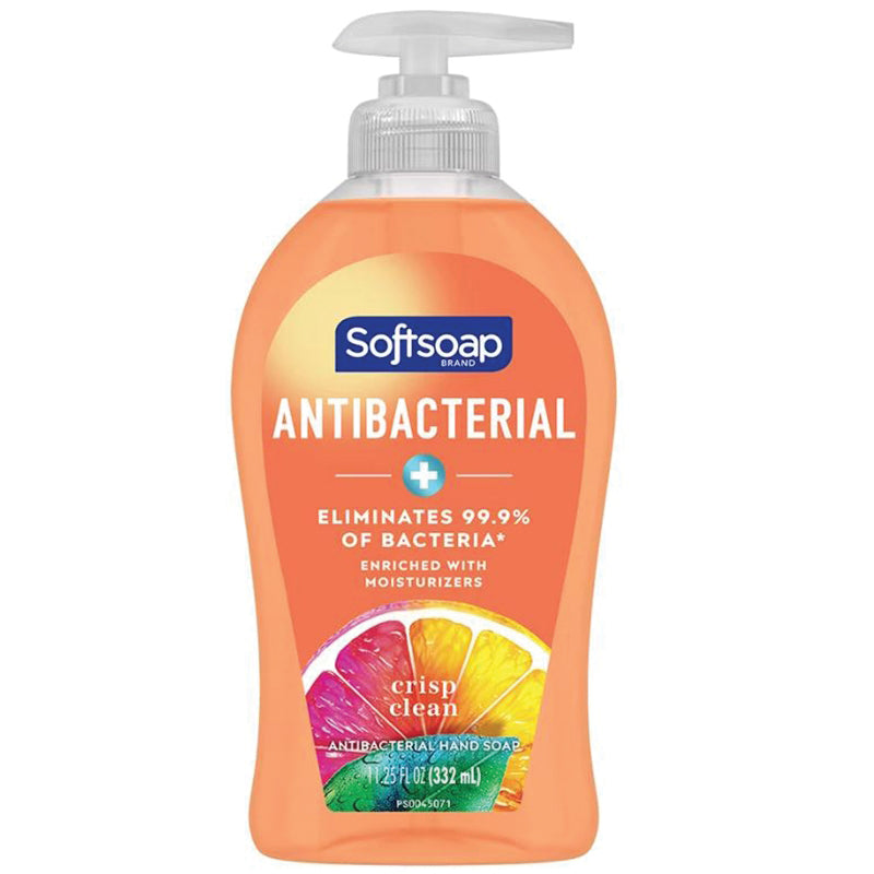 Softsoap® 74182445713 Anti-Bacterial Hand Soap, Liquid, Crisp Clean, 11.25 oz, Bottle