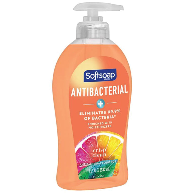 Softsoap® 74182445713 Anti-Bacterial Hand Soap, Liquid, Crisp Clean, 11.25 oz, Bottle