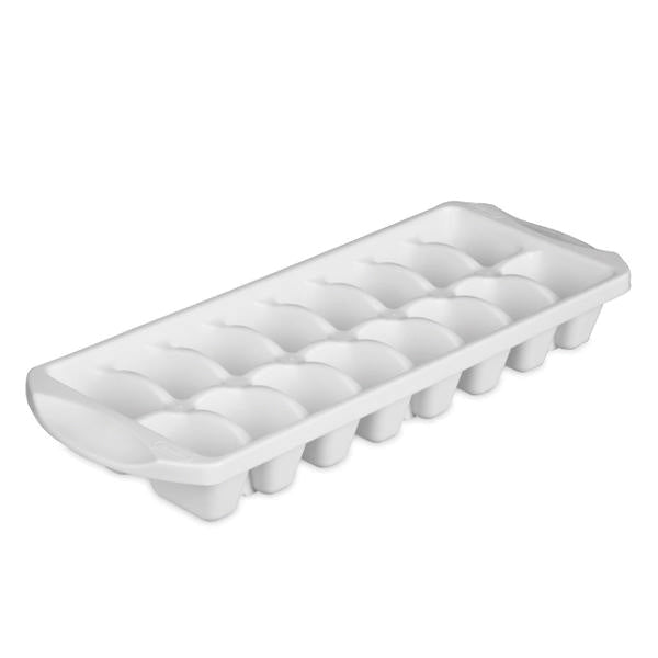 Sterilite® 72408012 Stacking Ice Cube Tray, 13-1/8 in L, 4-7/8 in W, 16 Capacity, White