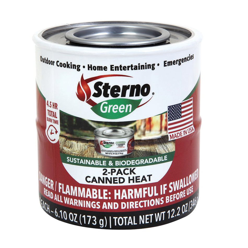 Sterno® 20368 Outdoor Canned Heat Fuel, Gel, Odorless, 6 oz Can