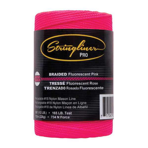 Stringliner® 35462 Braided Mason's Line, #18 Dia, 500 ft L, Nylon