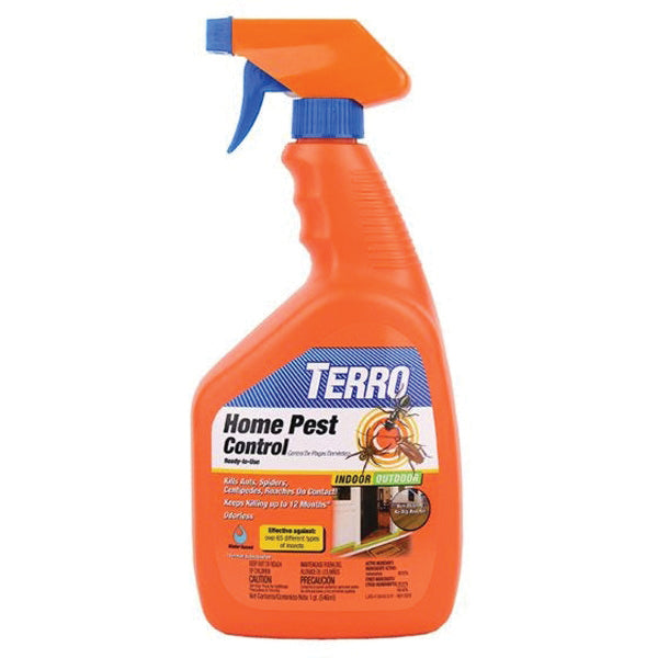 TERRO® T3400-32 Home Pest Control, Viscous Liquid, Indoor, Outdoor, Spray Application, 32 oz, Bottle