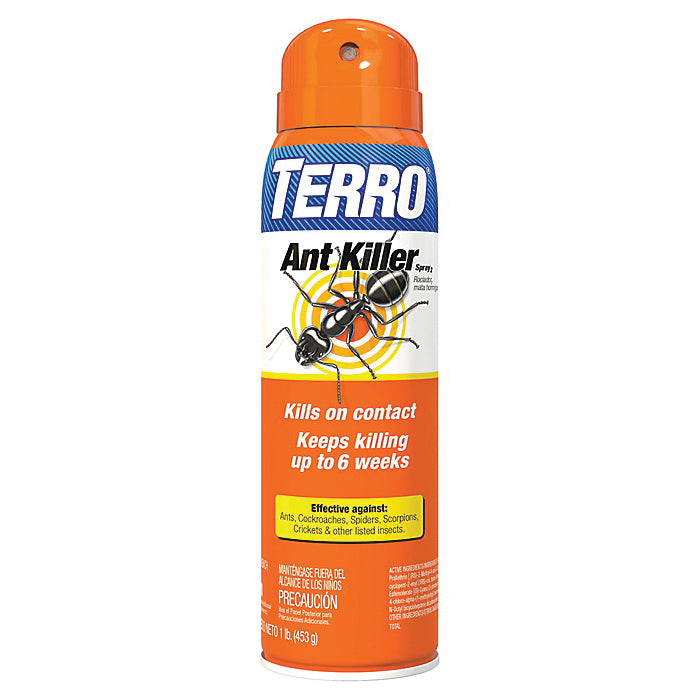 TERRO® T401-6 Ant Killer, Liquid, Sweet, Indoor/Outdoor, Sprayer Application, 16 oz, Aerosol Can