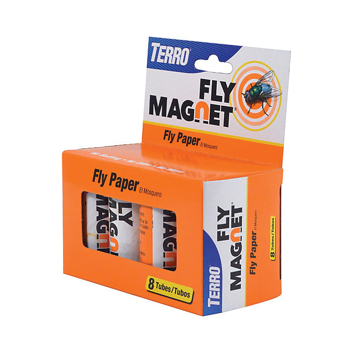 TERRO® Fly Magnet® T518 Sticky Fly Paper Trap, Solid