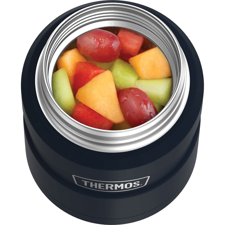 THERMOS® Stainless King™ SK3000MBTR14 Food Jar, 16 oz Capacity, Stainless Steel, Midnight Blue, Dishwasher Safe