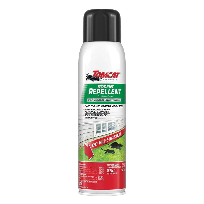 TOMCAT® 0368306 Rodent Repellent Continuous Spray, Liquid, Indoor/Outdoor, 14 oz