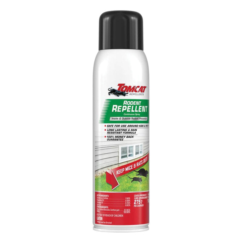 TOMCAT® 0368306 Rodent Repellent Continuous Spray, Liquid, Indoor/Outdoor, 14 oz