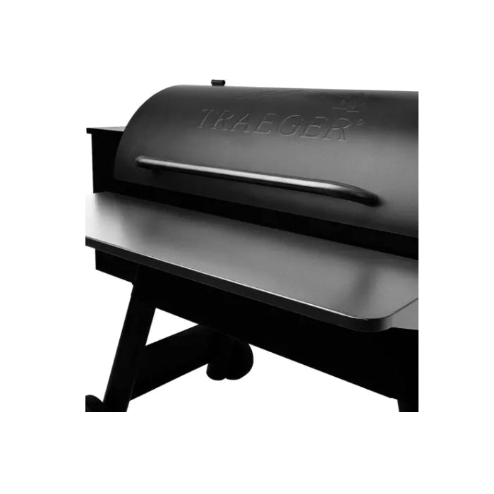 TRAEGER BAC363 Folding Shelf, 38 in L, 12 in W, Front, Steel, Powder-Coated