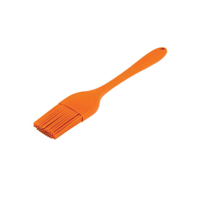 TRAEGER BAC418 Basting Brush, Silicone Bristle, Orange Bristle, Orange Handle, 4 in L Handle