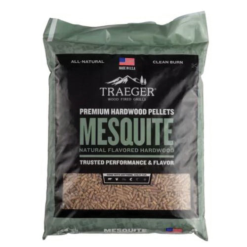 TRAEGER PEL305 Pellet, Mesquite Flavor, Hardwood, 20 lb Bag