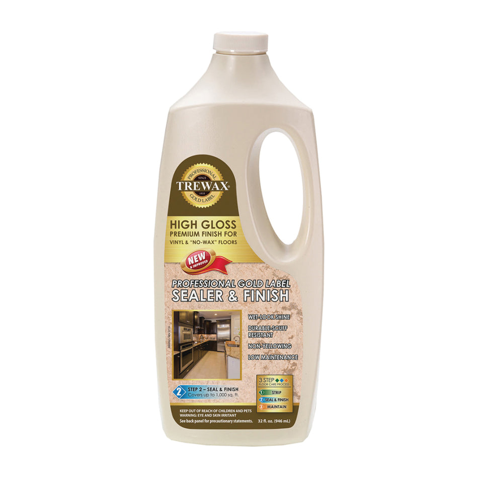 TREWAX® Professional Gold 887135027 Label Sealer, 32 fl-oz, Liquid