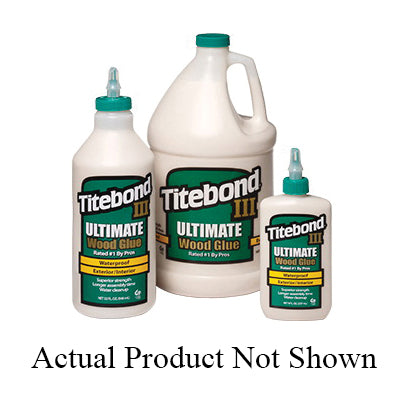 Titebond® Titebond III 1413 Ultimate Wood Glue, Liquid, Light Brown, 24 hr Curing, 8 oz, Bottle