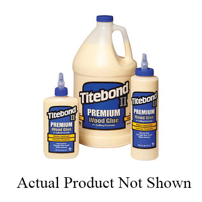 Titebond® Titebond II 5003 Premium Wood Glue, Liquid, Yellow, Faint, 24 hr Curing, 8 oz, Bottle