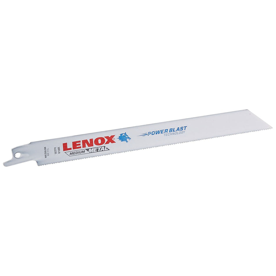 LENOX® 20578818R Reciprocating Saw Blade, 8 in L, 3/4 in W, 18 TPI TPI, Bi-Metal Blade