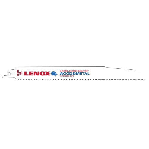 LENOX® 20582956R Reciprocating Saw Blade, 9 in L, 3/4 in W, 6 TPI, Bi-Metal Blade