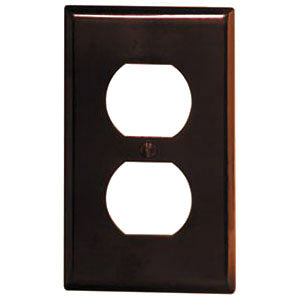 Leviton® 85003 Wallplate, 1 -Gang, Rectangular, Thermoset, Brown