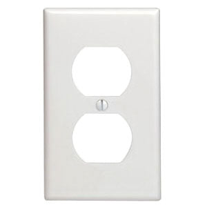 Leviton® 88003 Wallplate, 1 -Gang, Rectangular, Thermoset, White