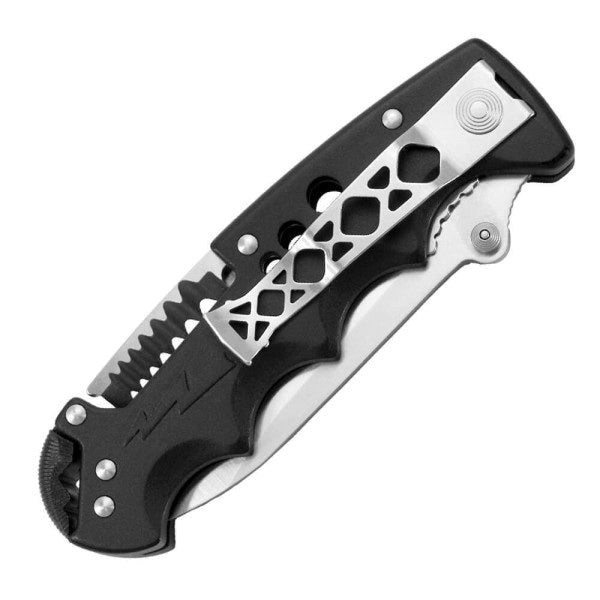 SOG® Kilowatt Series EL01-CP Kilowatt Folding Knife, Clip Point, Straight Edge Blade, 3.4 in L Blade, Nylon Handle