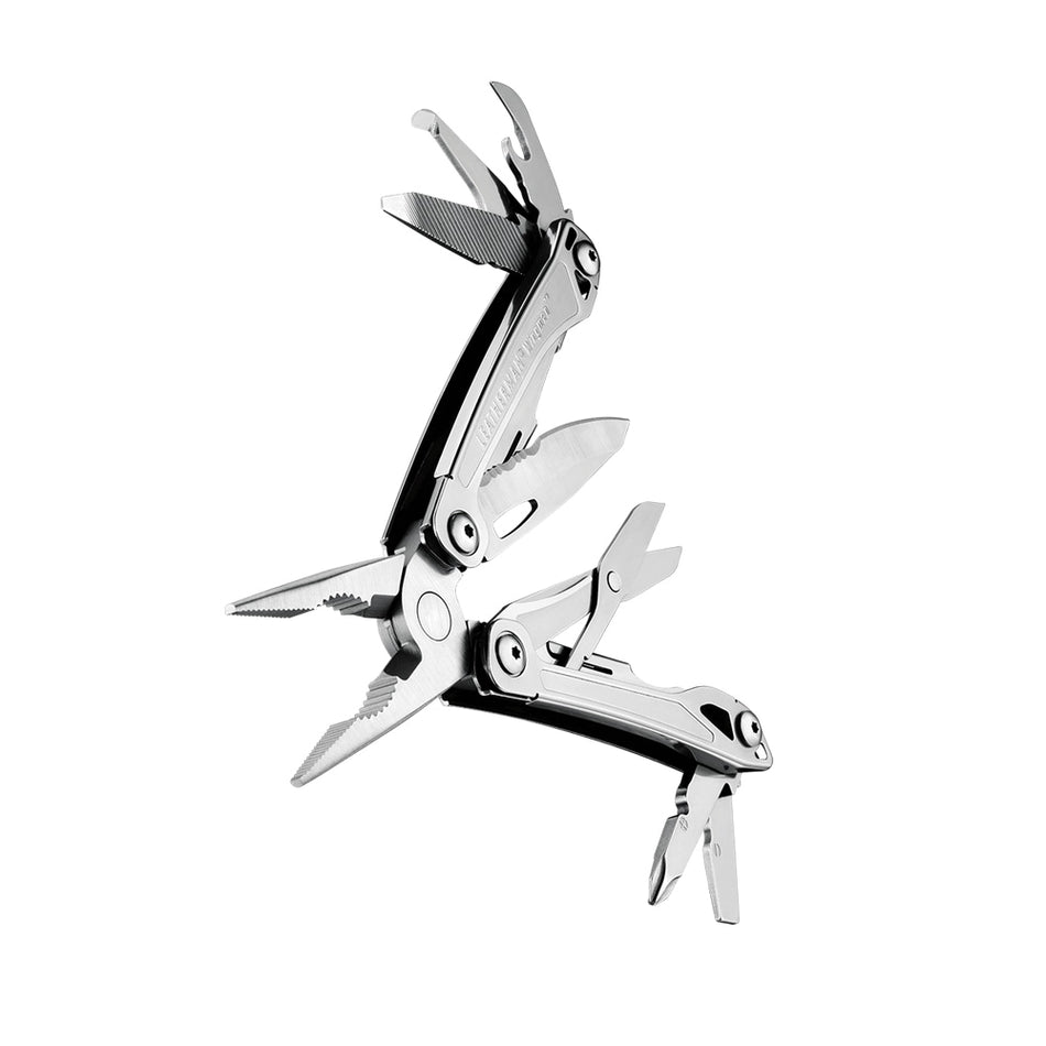 Leatherman® WINGMAN® 831425 Multi-Tool, 14 -Blade, 2.6 in L Blade, Stainless Steel Handle, Silver Handle