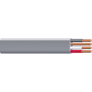 Southwire® 63950002 NM-B Cable, 600 VAC, 3 -Conductor, 6 AWG Conductor, Stranded, 125 ft L, Black Jacket