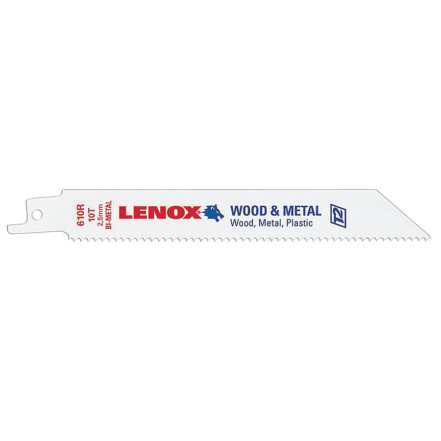 LENOX® 20566618R Reciprocating Saw Blade, 6 in L, 3/4 in W, 18 TPI, Bi-Metal Blade