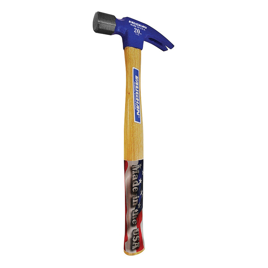 VAUGHAN® 999 Series 10510 Hammer, 20 oz Head, Hickory Wood Handle