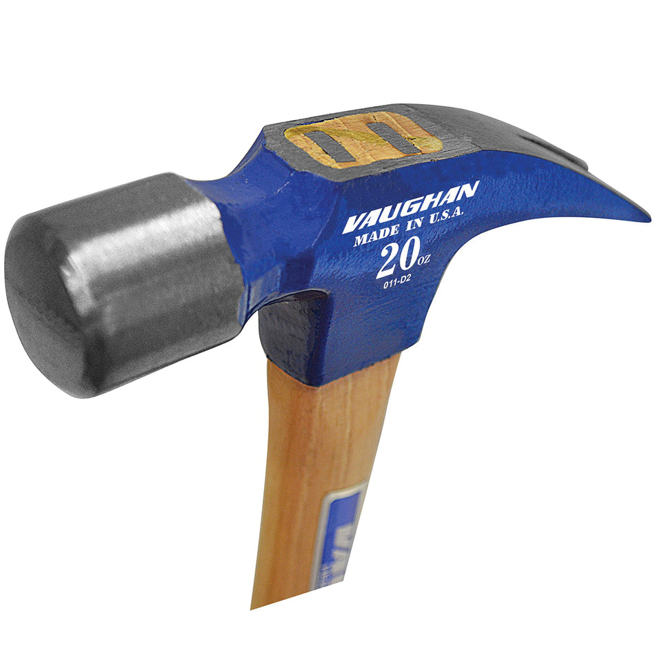 VAUGHAN® 999 Series 10510 Hammer, 20 oz Head, Hickory Wood Handle