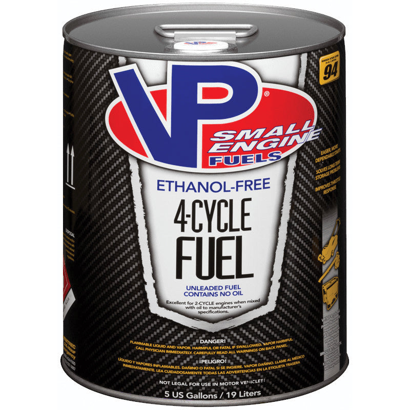 VP®Racing FUELS 6202 4-Cycle Fuel, Clear, 5 gal, Pail