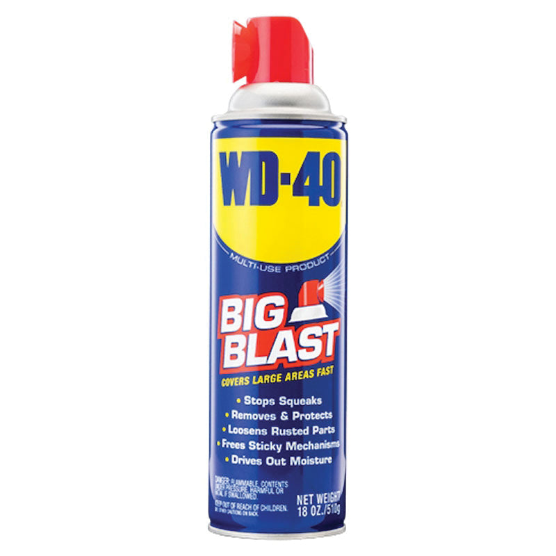 WD-40® 490095 Multi-Use Big Blast, 18 oz, Aerosol, Liquid Form, Amber/Light Green, Mild Petroleum Odor/Scent