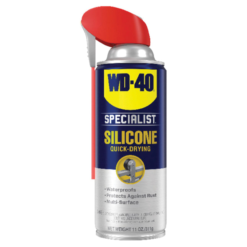 WD-40® Specialist® 300012 Silicone Lubricant, 11 oz Aerosol Can, Liquid Form, Colorless, Mild Petroleum Odor/Scent