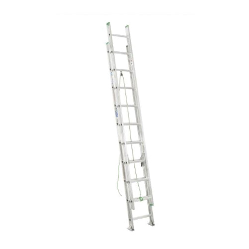 WERNER® D1220-2 Extension Ladder, 225 lb Load, ANSI: ANSI A14.2-2007 Type II, Aluminum