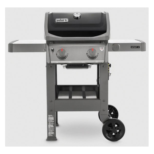 Weber Spirit II E-210 44010001 Gas Grill, Liquid Propane Gas, 360 sq-in Primary Cooking Surface Area, 2-Burner