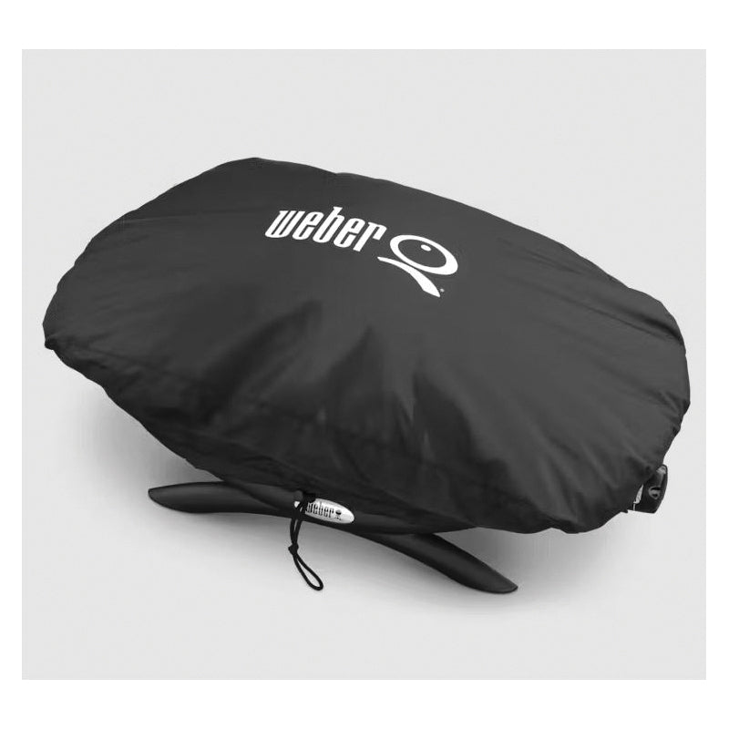 Weber 7110 Premium Grill Cover, 26.3 in L, 17.3 in W, Polyester, For Use With: Weber Q100/1000 Series Grills