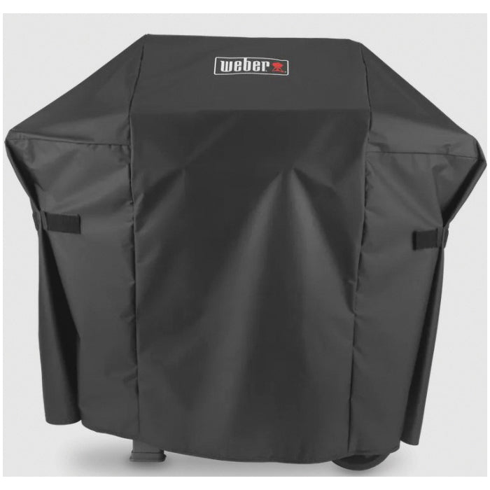 Weber 7138 Premium Grill Cover, 48 in L, 27 in W, Polyester, Black