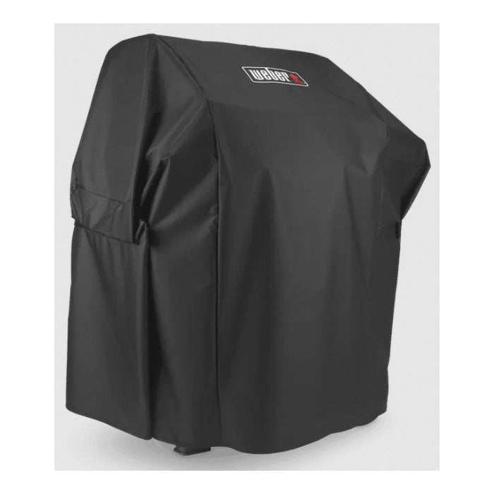 Weber 7138 Premium Grill Cover, 48 in L, 27 in W, Polyester, Black