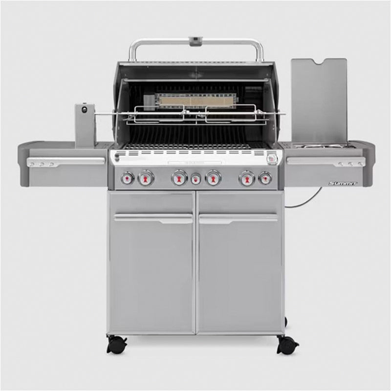 Weber Summit® S-470 Series 7170001 Gas Grill, Liquid Propane Gas, 468 sq-in Primary Cooking Surface Area, 4-Burner