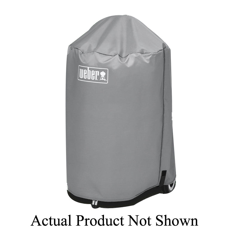 Weber 7175 Grill Cover, 35 in L, 23 in W, Polyester, Blue, For Use With: 18 in Charcoal Grills