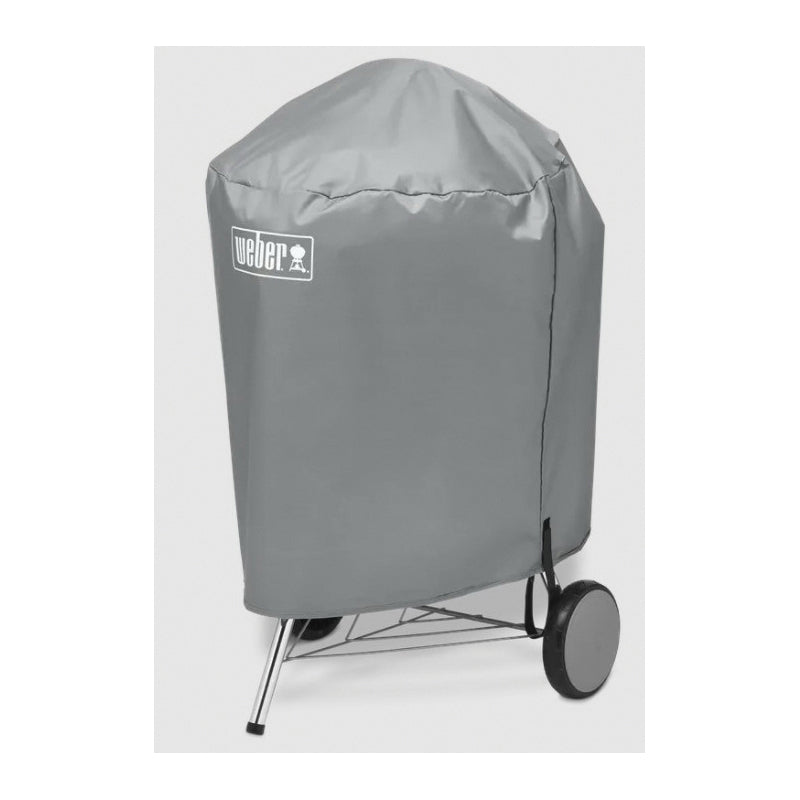 Weber 7176 Grill Cover, 36 in L, 28-1/2 in W, Polyester, Gray, For Use With: 22 in Charcoal Grills