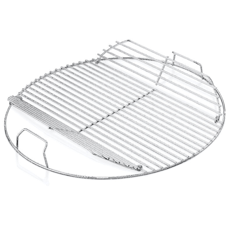 Weber 7433 Heavy-Duty Hinged Cooking Grate, Steel, Plated, For Use With: Weber® 18 in Charcoal Grills