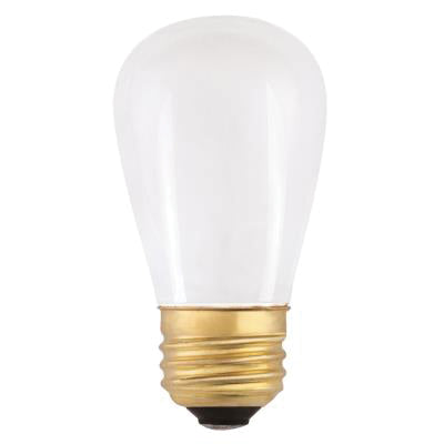 Westinghouse 0354100 Incandescent Light Bulb, 11 W, Straight-Sided, Medium, Frosted, 2700 K, 60 Lumens