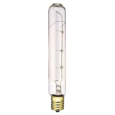 Westinghouse 0370500 Incandescent Light Bulb, 25 W, Tubular, Intermediate, Clear, 2700 K, 185 Lumens