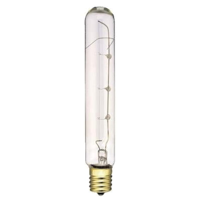 Westinghouse 0370700 Incandescent Light Bulb, 40 W, Tubular, Intermediate, Clear, 2700 K, 250 Lumens