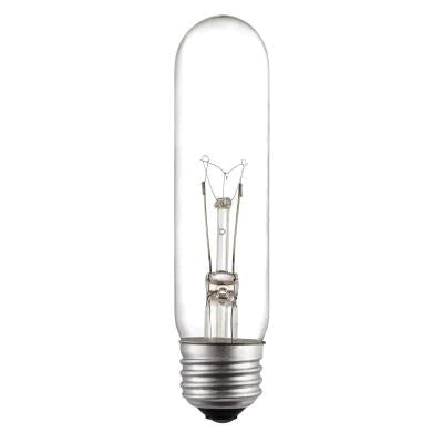 Westinghouse 0371000 Incandescent Light Bulb, 25 W, Tubular, Medium Screw, Clear, 2700 K, 180 Lumens