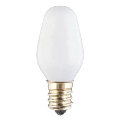 Westinghouse 3720600 Incandescent Light Bulb, 7 W, Candle, Candelabra, White, 2700 K, 34 Lumens