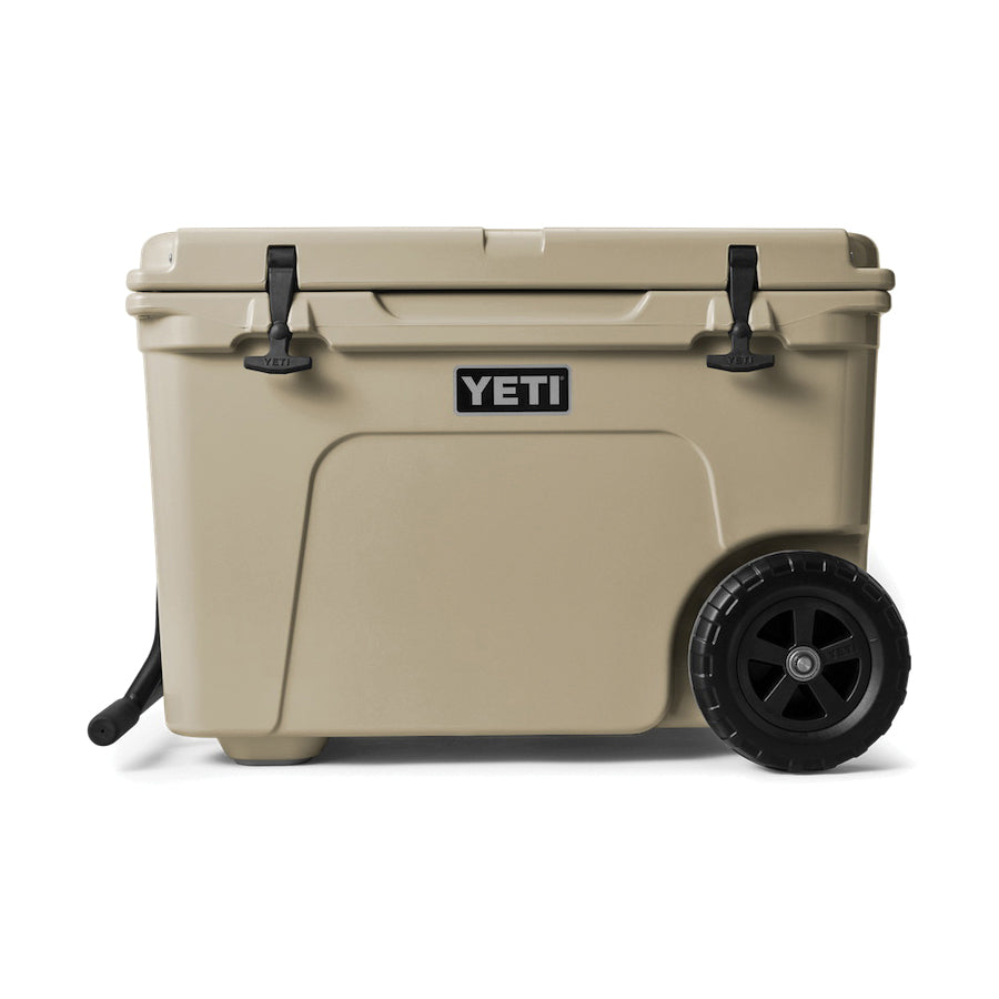 YETI® Tundra Haul® 10060010000 Wheeled Cooler, 82 Can, Tan, 28.1 in W Exterior, 18.6 in D Exterior